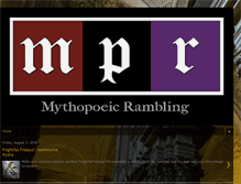 Tablet Screenshot of mythopoeicrambling.blogspot.com