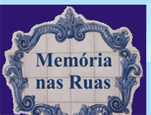 Tablet Screenshot of memorianasruas.blogspot.com