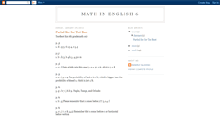 Desktop Screenshot of mathinenglish6.blogspot.com