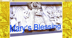 Desktop Screenshot of marysblessing.blogspot.com