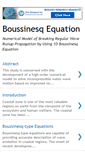Mobile Screenshot of boussinesq-equation.blogspot.com
