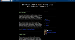 Desktop Screenshot of bunniesarentcute.blogspot.com