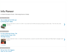 Tablet Screenshot of infopioneer.blogspot.com