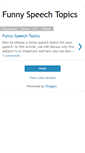 Mobile Screenshot of funnyspeechtopics.blogspot.com