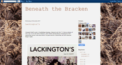 Desktop Screenshot of beneaththebracken.blogspot.com