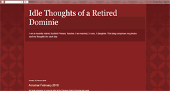 Desktop Screenshot of idlethoughtsofaretireddominie.blogspot.com