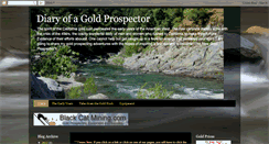 Desktop Screenshot of diaryofagoldprospector.blogspot.com