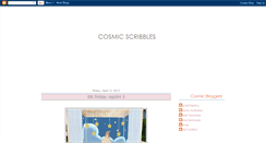 Desktop Screenshot of cosmic-scribbles.blogspot.com