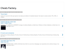 Tablet Screenshot of cheats-factory-contenido.blogspot.com