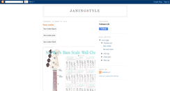 Desktop Screenshot of janingstyle.blogspot.com