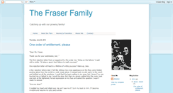 Desktop Screenshot of growingfraserfamily.blogspot.com