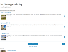 Tablet Screenshot of lectionarypondering.blogspot.com