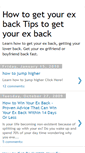 Mobile Screenshot of how-to-get-your-ex-back-free.blogspot.com
