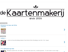 Tablet Screenshot of dekaartenmakerij.blogspot.com