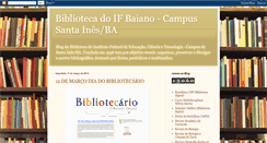 Desktop Screenshot of bibliotecaifbaiano-santaines.blogspot.com