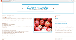 Desktop Screenshot of livingsweetlyblog.blogspot.com