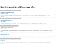 Tablet Screenshot of didaticaarquiteturaurbanismo.blogspot.com