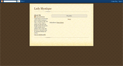 Desktop Screenshot of lady-mystique.blogspot.com