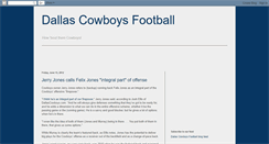 Desktop Screenshot of dallascowboysfootball.blogspot.com