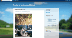 Desktop Screenshot of contaminacionambientalplaneta.blogspot.com