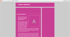 Desktop Screenshot of candicehillebrand.blogspot.com