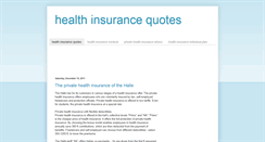 Desktop Screenshot of healthyinsurancequotes.blogspot.com