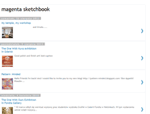 Tablet Screenshot of magentasketchbook.blogspot.com