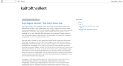 Desktop Screenshot of kulttofthesilent.blogspot.com
