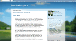 Desktop Screenshot of paradiseisaplace.blogspot.com