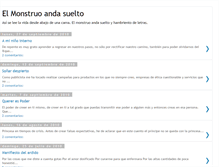 Tablet Screenshot of elmonstruoandasuelto.blogspot.com