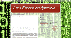 Desktop Screenshot of liceobicentenarioaraucania.blogspot.com