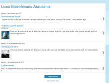 Tablet Screenshot of liceobicentenarioaraucania.blogspot.com