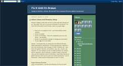 Desktop Screenshot of fixituntilitsbroken.blogspot.com
