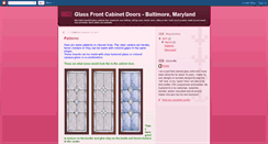 Desktop Screenshot of glassfrontcabinetdoors.blogspot.com