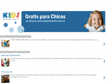 Tablet Screenshot of gratisparachicos.blogspot.com