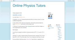 Desktop Screenshot of physicstutors.blogspot.com