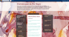 Desktop Screenshot of dramaturgiasderionegro.blogspot.com