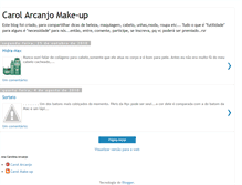 Tablet Screenshot of carolarcanjomakeup.blogspot.com
