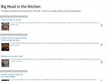 Tablet Screenshot of bigheadinthekitchen.blogspot.com