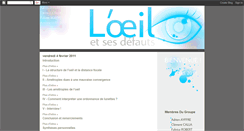Desktop Screenshot of oeiletsesdefauts.blogspot.com