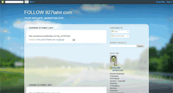 Desktop Screenshot of follow927tahir.blogspot.com