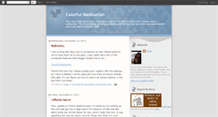 Desktop Screenshot of colorfulmedication.blogspot.com