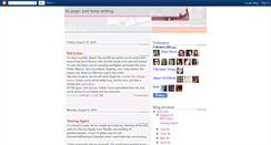 Desktop Screenshot of lizpagejustkeepwriting.blogspot.com