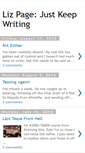 Mobile Screenshot of lizpagejustkeepwriting.blogspot.com