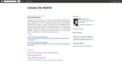 Desktop Screenshot of cosasdemente.blogspot.com