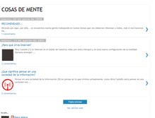 Tablet Screenshot of cosasdemente.blogspot.com