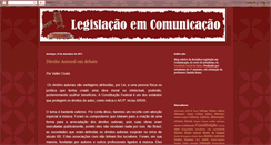 Desktop Screenshot of legislacaoemcomunicacao.blogspot.com