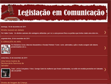 Tablet Screenshot of legislacaoemcomunicacao.blogspot.com