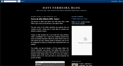 Desktop Screenshot of daviferreirablog.blogspot.com