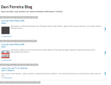 Tablet Screenshot of daviferreirablog.blogspot.com